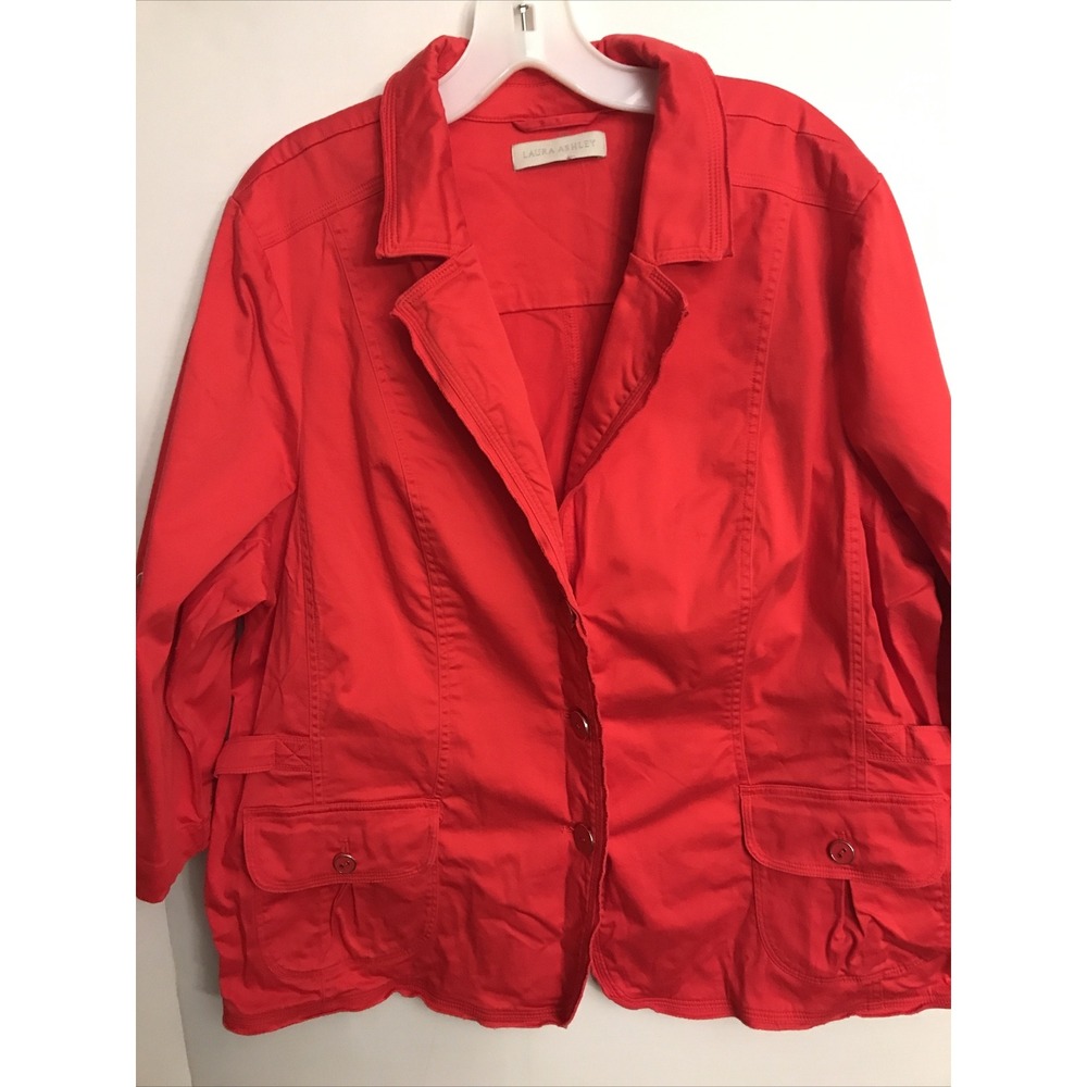 laura scott 1X Red stretch jacket blazer